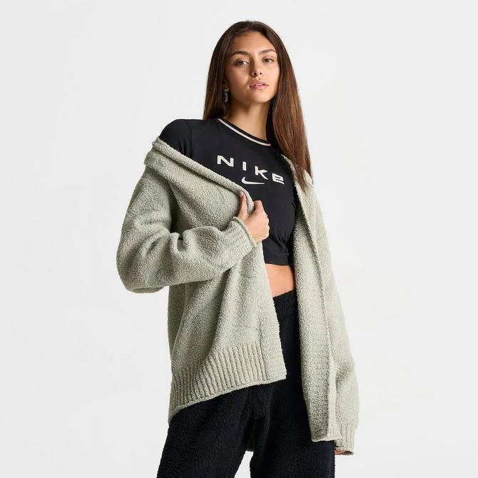 NIKE Women's Nike Sportswear Phoenix Cozy Knit Allover Print Cardigan 3