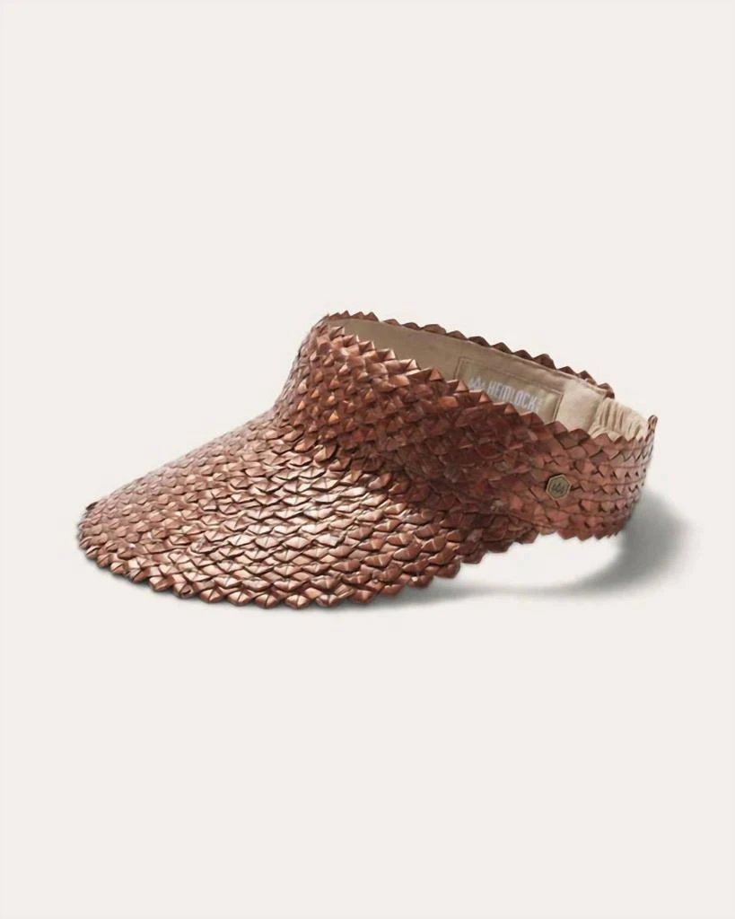 Hemlock Hat Co. Women's Capri Visor Cap In Copper 1