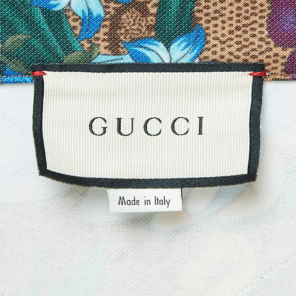 Gucci Gucci Green GG Supreme floral Print Knit Zipper Track Jacket XS 4