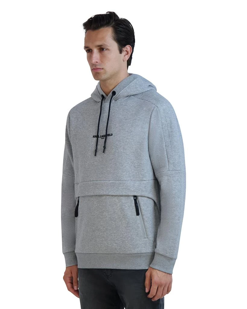 Karl Lagerfeld Paris LONG SLEEVE HOODIE SWEATSHIRT WITH ZIP POCKETS 3