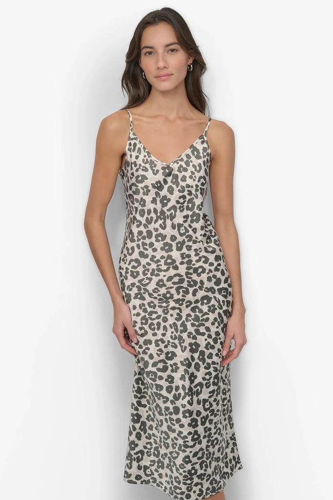 DKNY HIGH-SPLIT MIDI SLIP DRESS 5