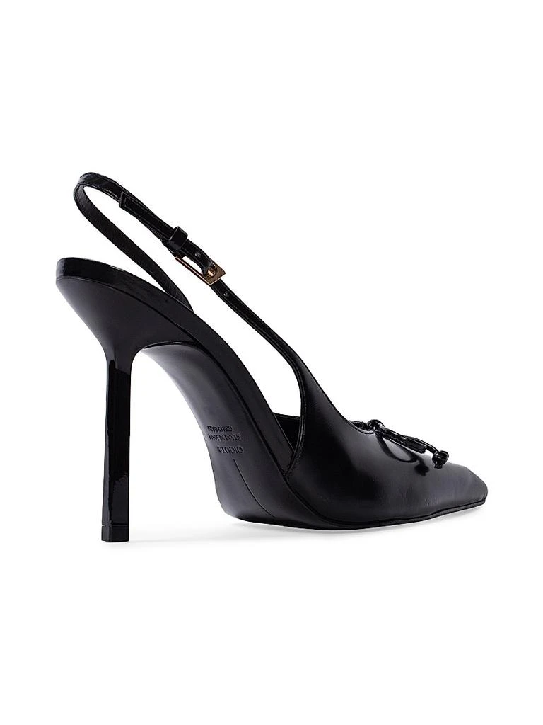 Black Suede Studio Vie 100MM Leather Pumps 4