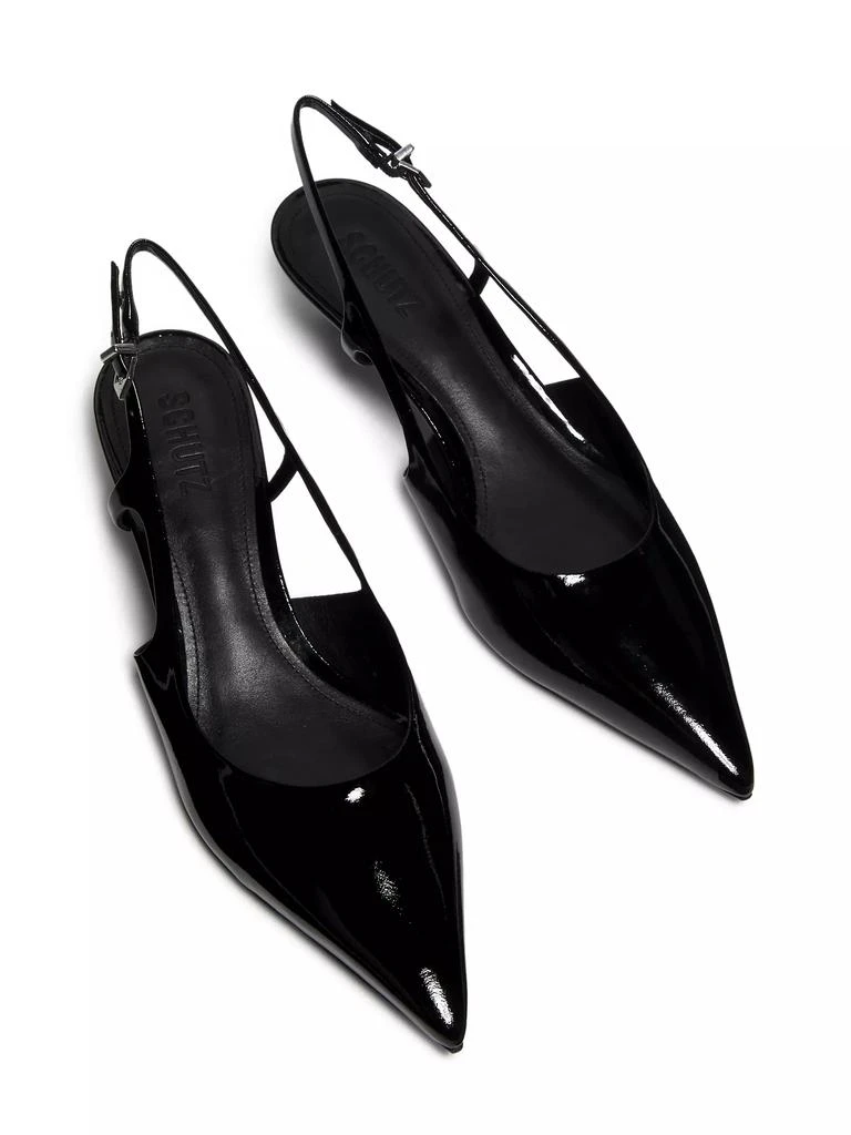 Schutz Boris Kitten-Heel Slingback Pumps 4
