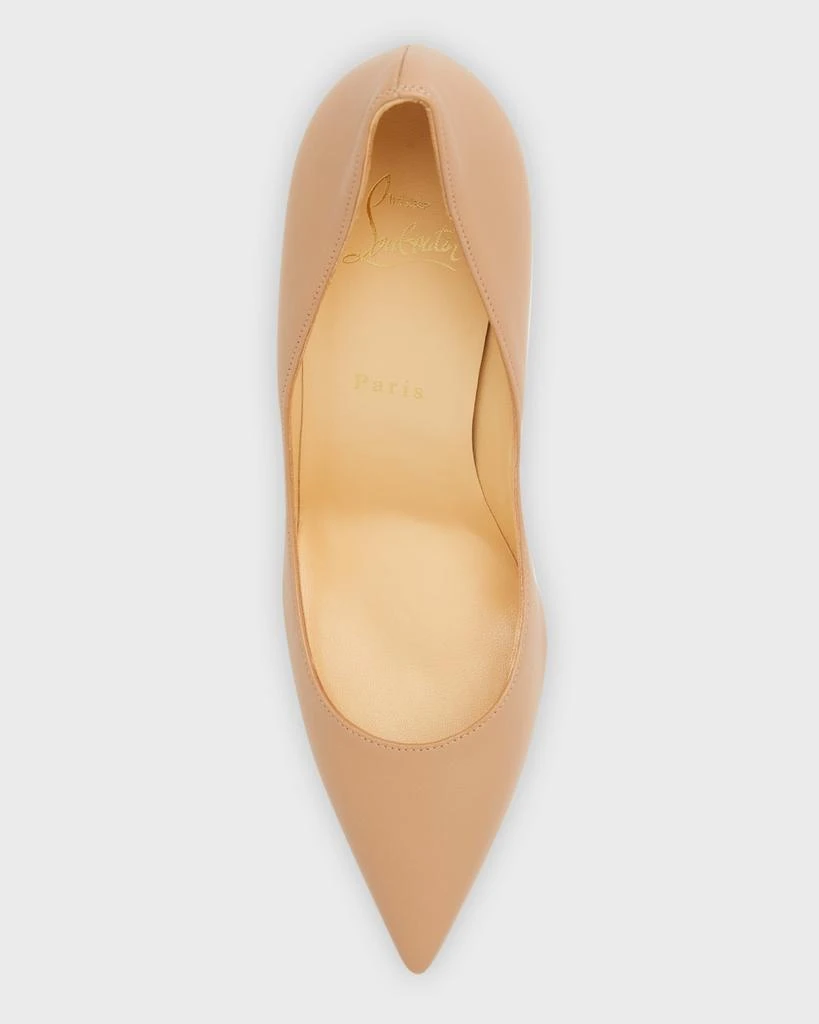 Christian Louboutin Apostrophy Leather Pointed Red-Sole Pumps 5
