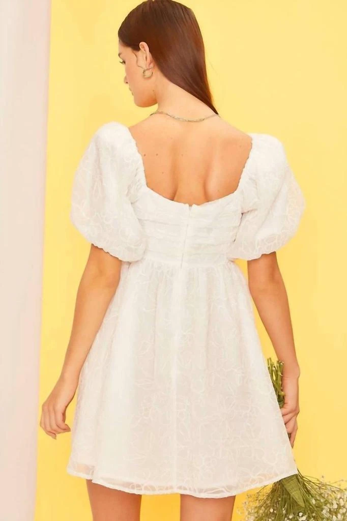 Main Strip - Floral Emb Puff Sleeve Babydoll Dress  On Sale Now with Up to  11% Off | Discover Exclusive Deals & Savings at BeyondStyle  Authentic Main  Strip women >