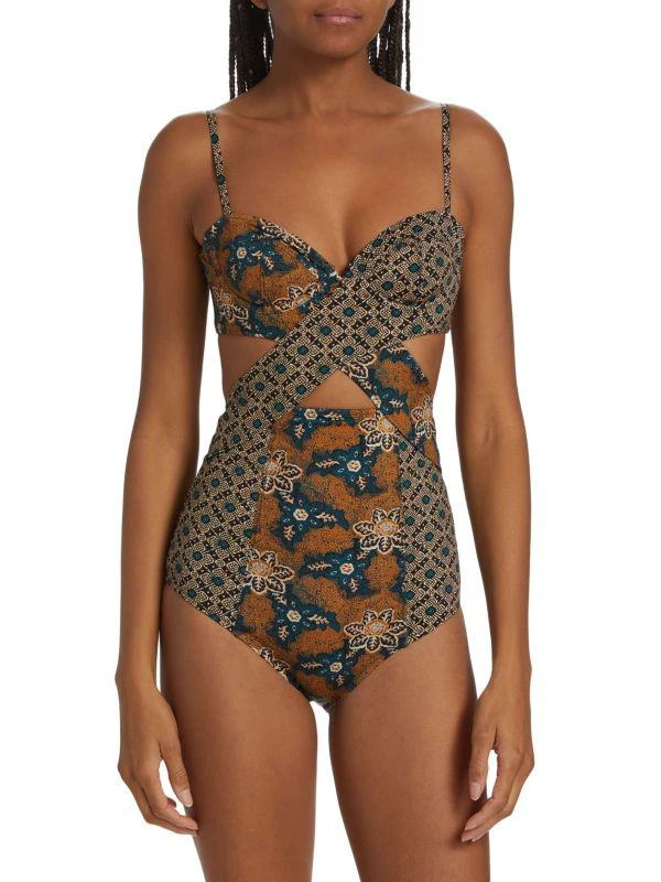Ulla Johnson Luna Maillot Print One Piece Swimsuit 1