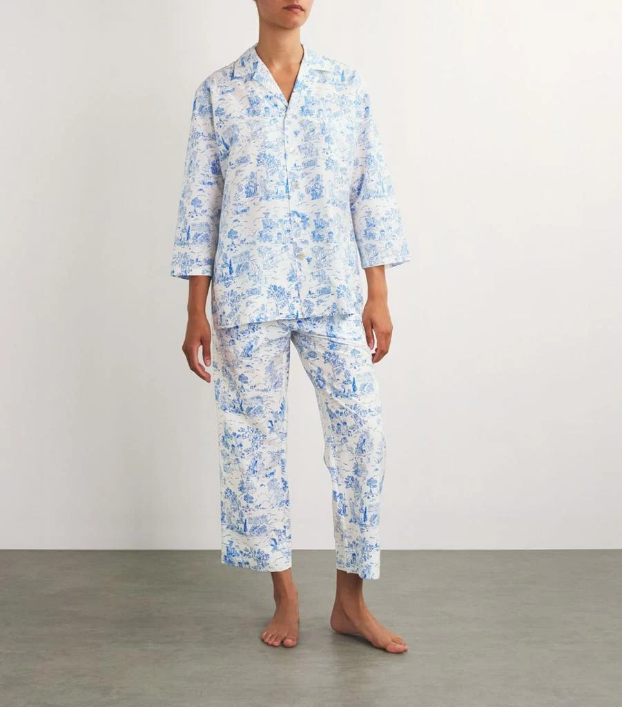 OLIVIA VON HALLE Silk-Cotton Casablanca Eros Pyjama Set 2