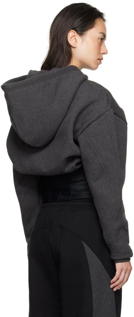 Mugler Gray Corseted Hoodie 3