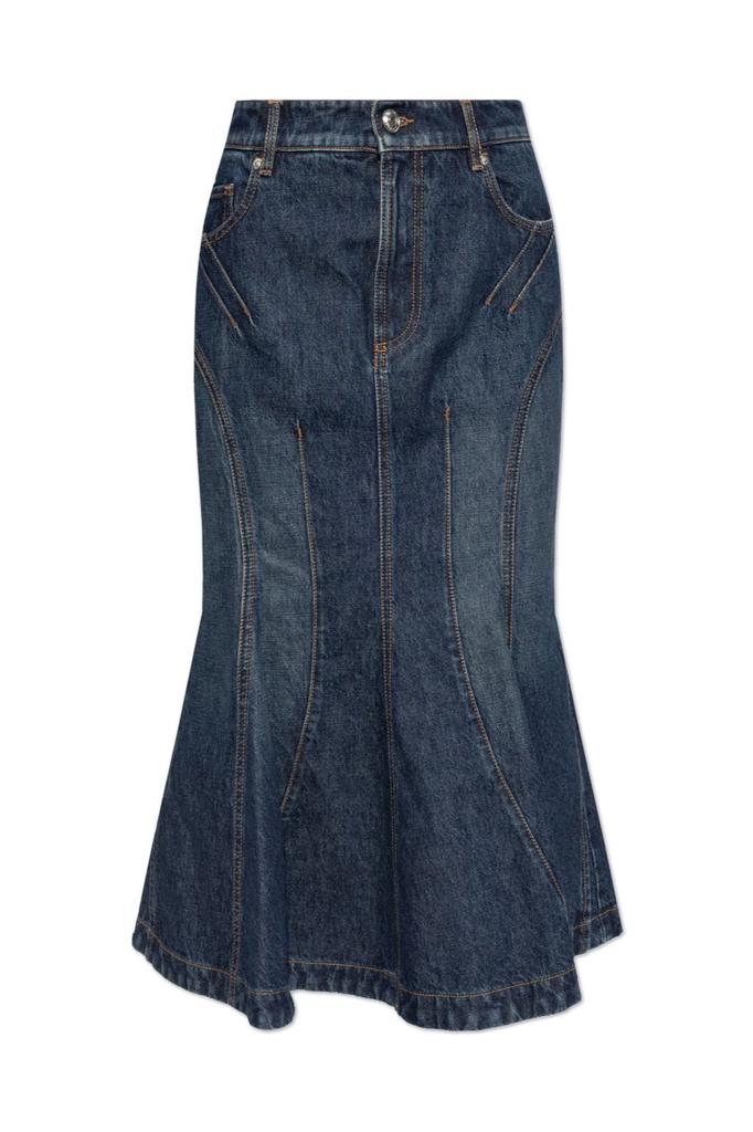 【送料&関税込】SportMax Casa Flared Denim Midi Skirt SportMax Casa Flared Denim Midi Skirt | italist