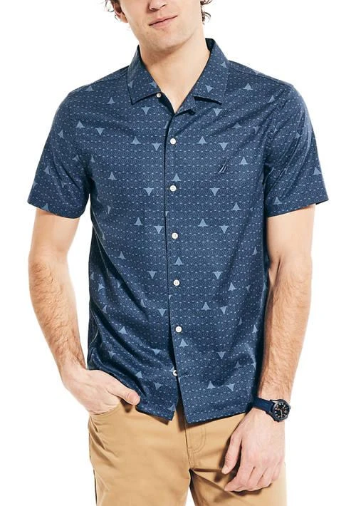 Nautica Sustainably Crafted Printed Short Sleeve Shirt 1