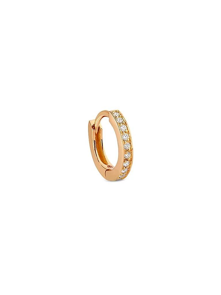 Repossi Berbere 18K Rose Gold & Diamond Mini Single Hoop Earring 1