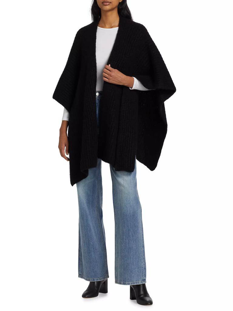 Sofia Cashmere Cashmere-Silk Chunky Knit Cape