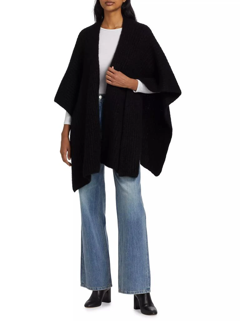 Sofia Cashmere Cashmere-Silk Chunky Knit Cape 2