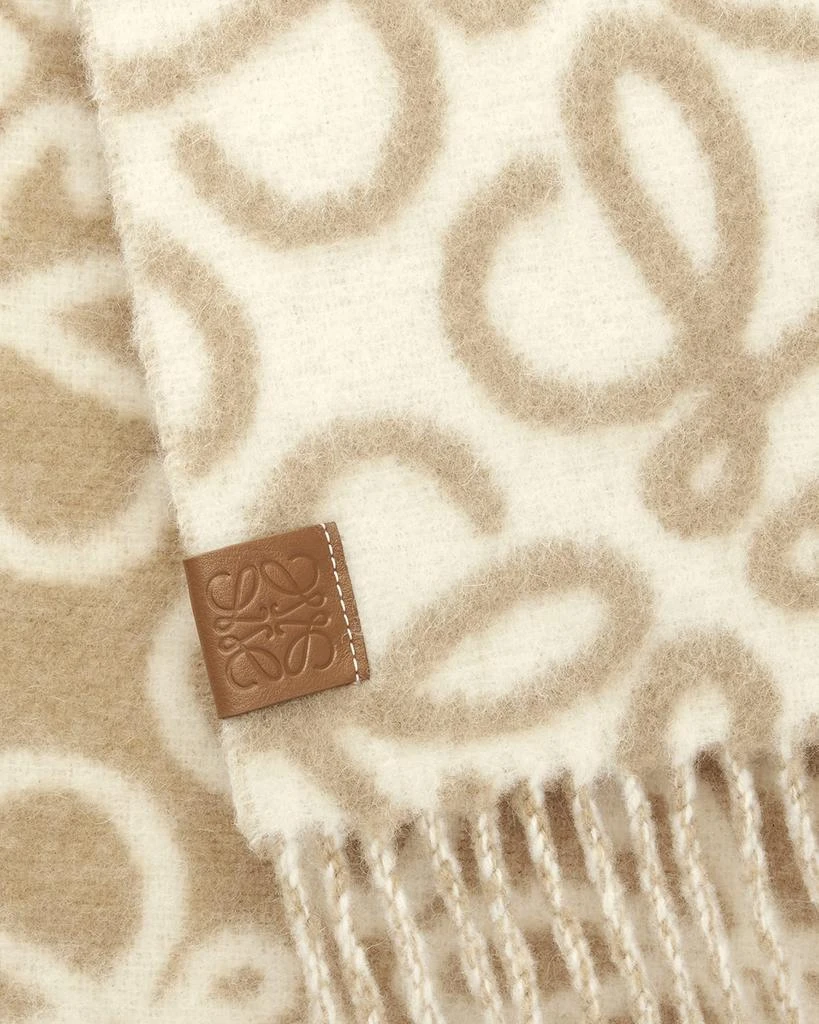 Loewe Anagram Wool-Blend Scarf 4