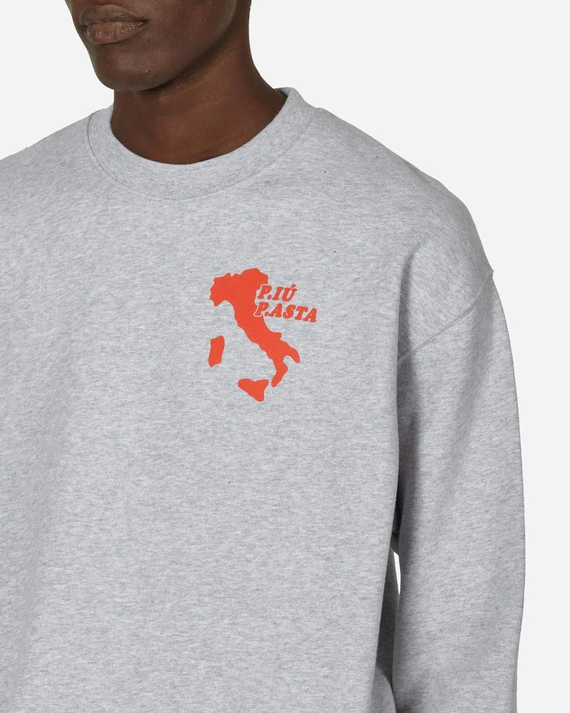 Public Possession P.iù P.asta Crewneck Sweatshirt Light Grey Heather 5
