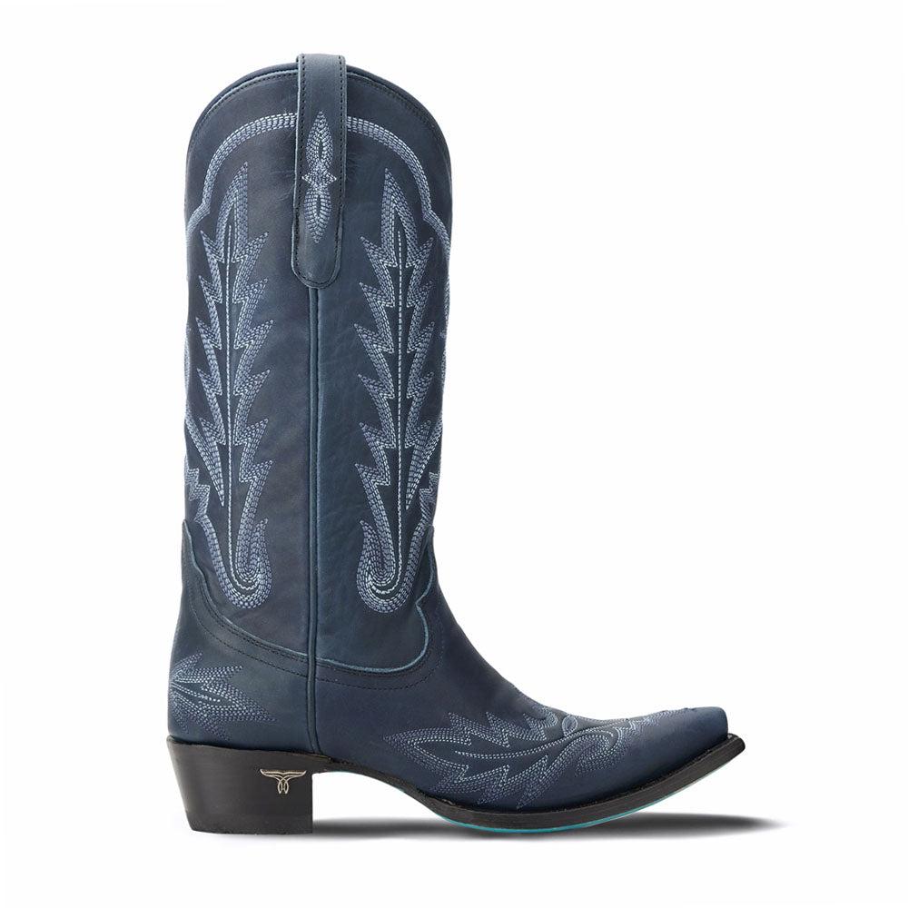 LANE Lexington Embroidered Snip Toe Cowboy Boots