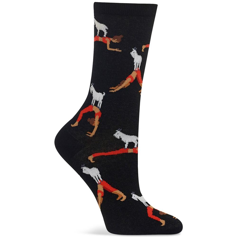 Hot Sox Women's Goat Yoga Crew Socks