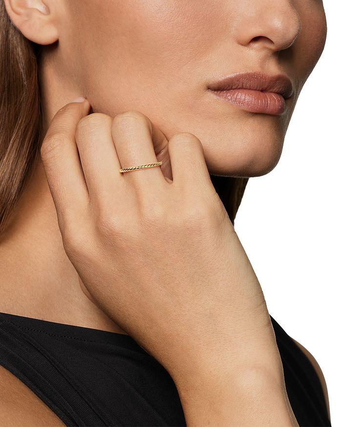 David Yurman Petite Modern Renaissance® Band Ring in 18K Yellow Gold, 1.7mm