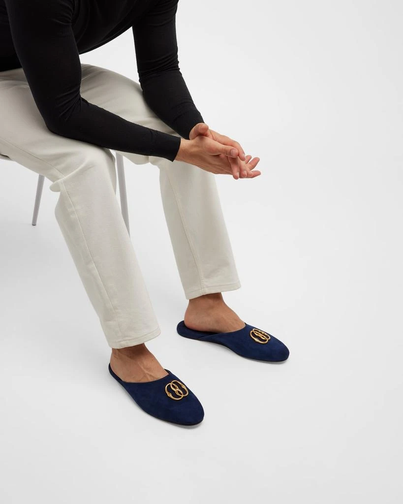 Bally Men's Gylon Logo Leather Slippers 2