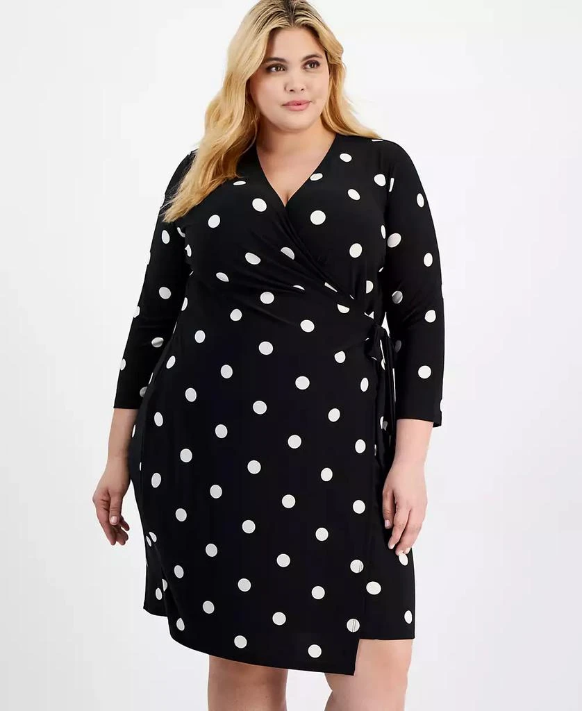 Anne Klein Plus Size Classic Wrap Dress 4