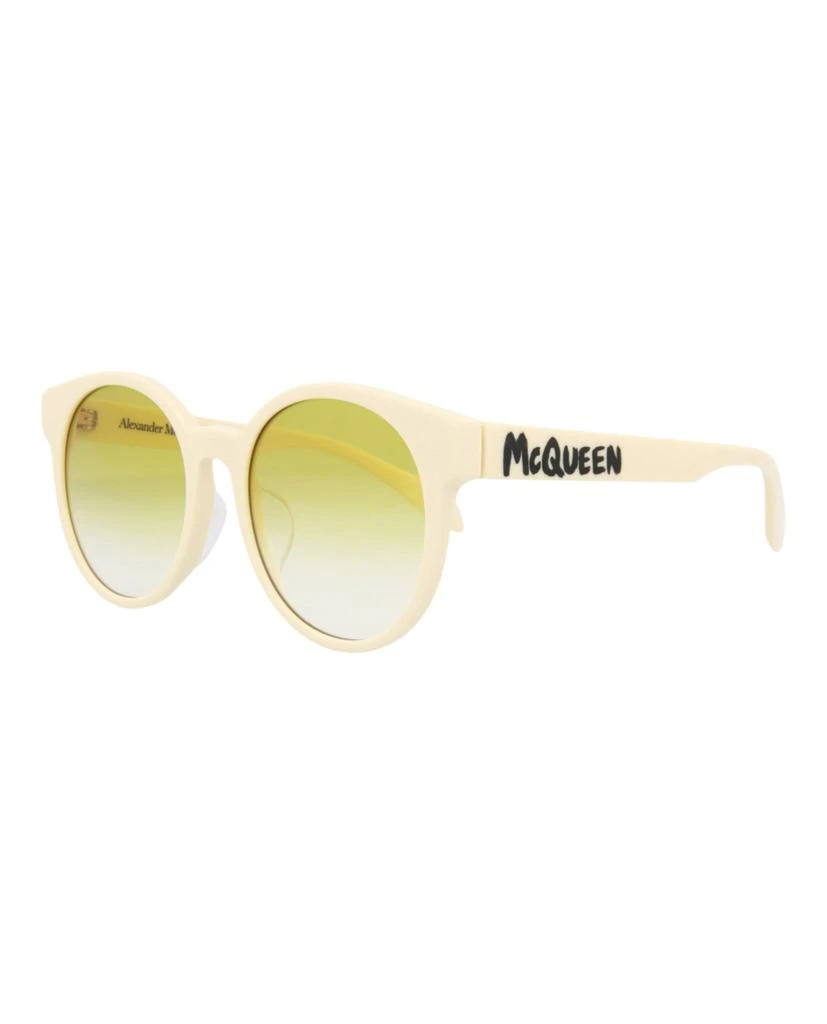 Alexander McQueen Round-Frame Acetate Sunglasses 2