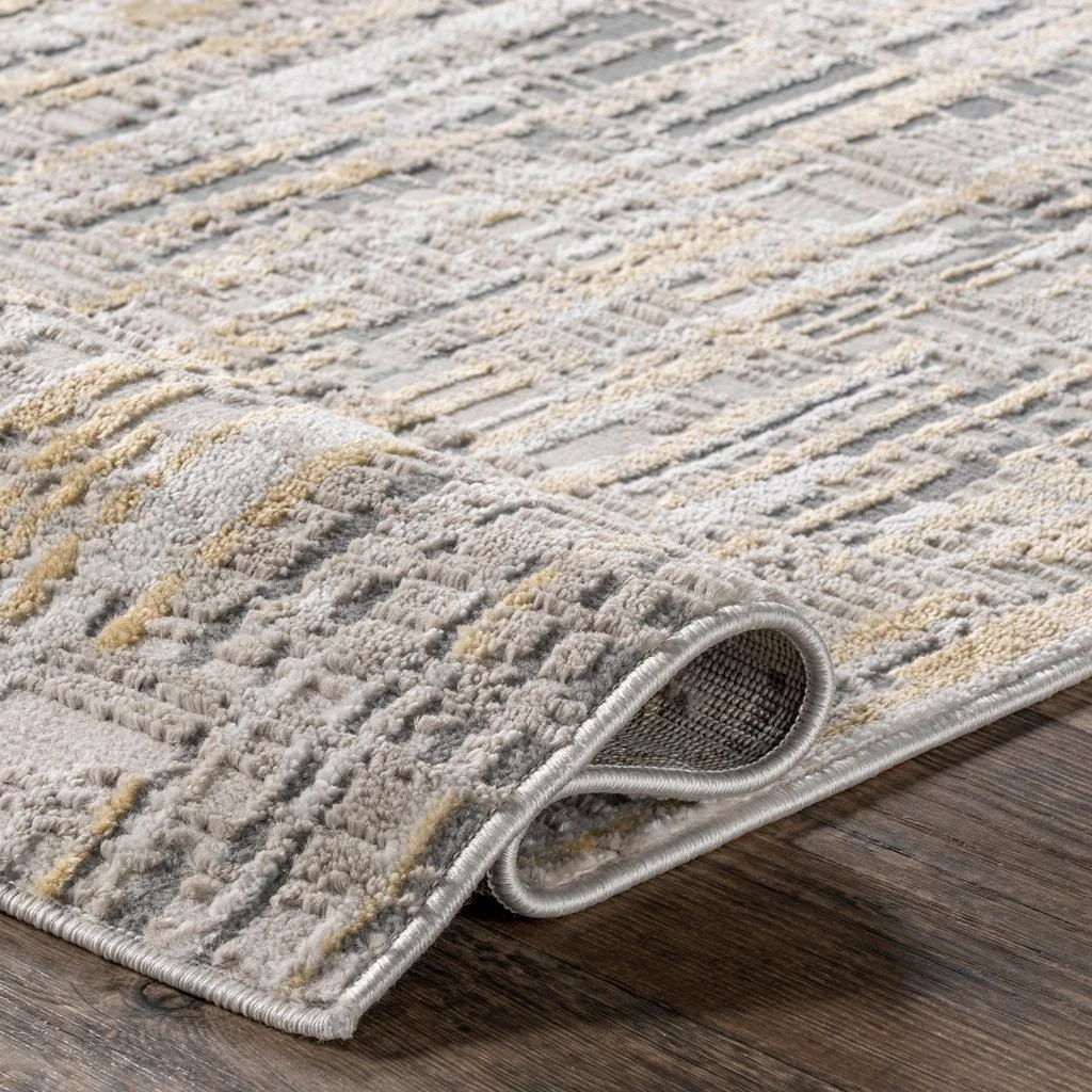 nuLOOM Emersyn Contemporary Textured Abstract Crosshatch Area Rug 4