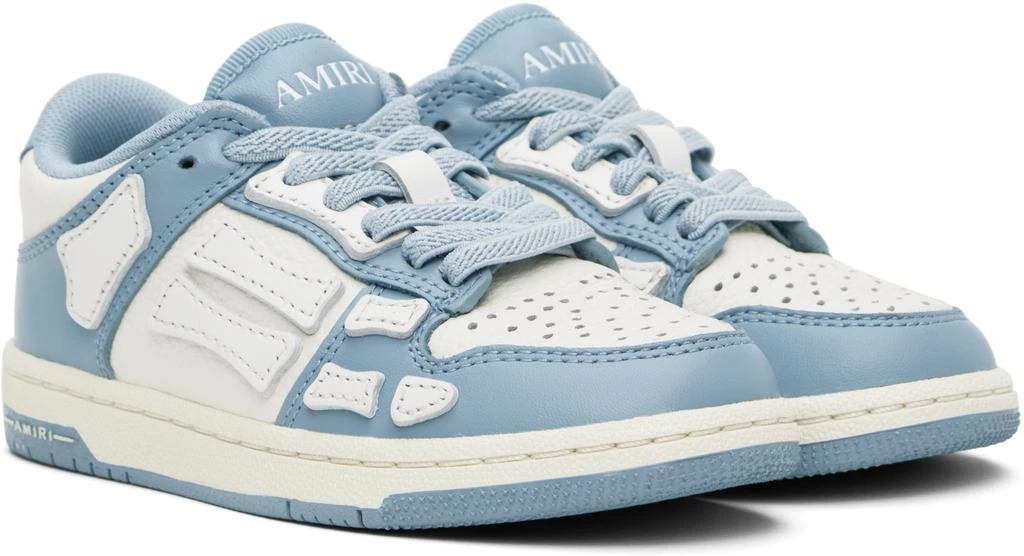 AMIRI Kids Blue & White Skel-Top Low Sneakers 4