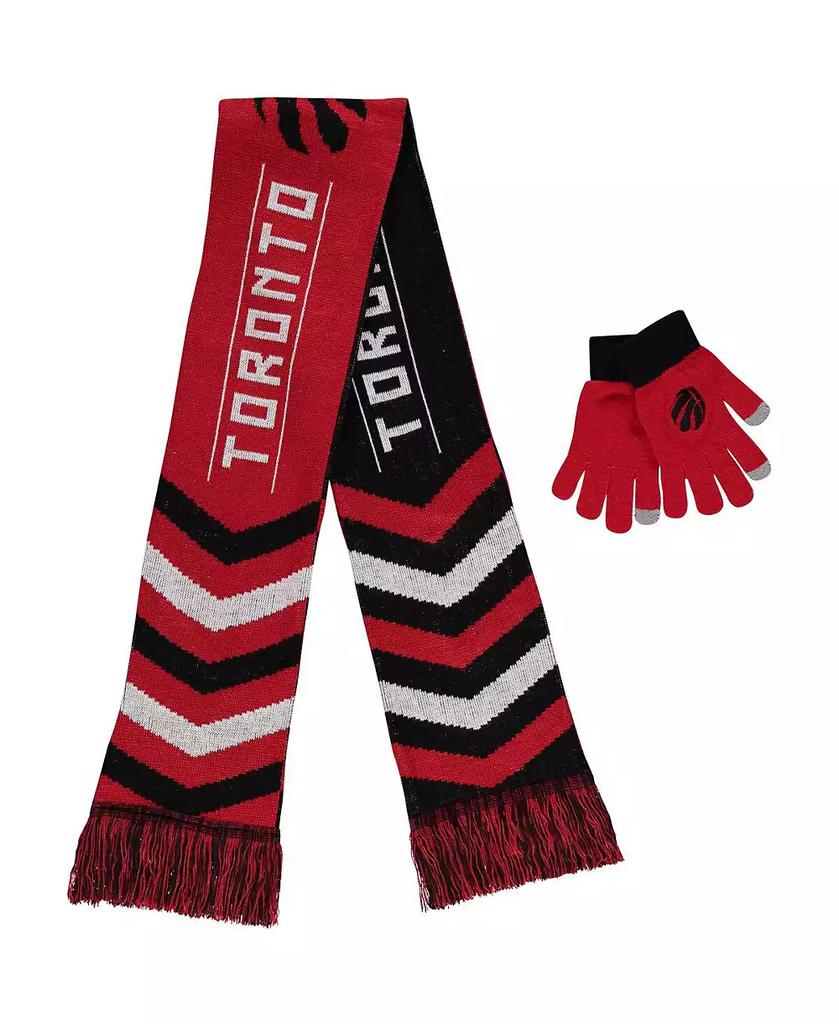 FOCO Men's and Women's Red Toronto Raptors Glove and Scarf Combo Set