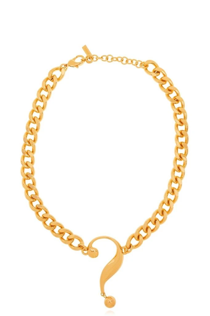 Moschino Moschino Question Mark-Pendant Polished Necklace 1