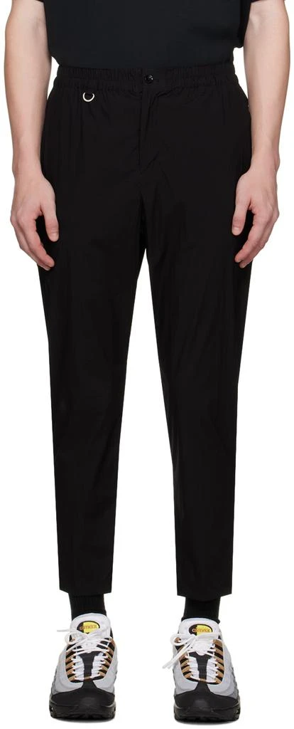 SOPHNET. Black Easy Trousers 1