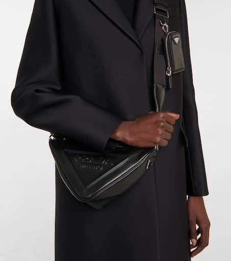 Prada Triangle leather shoulder bag 2