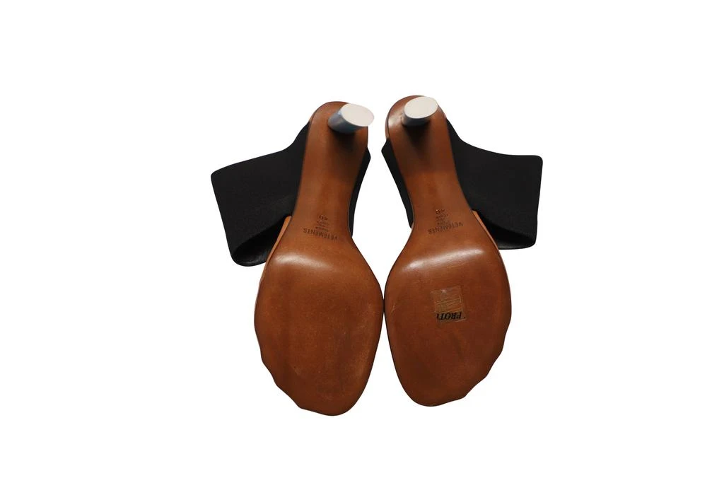 Vetements Lighter-heel Mules in Black Stretch-canvas 5