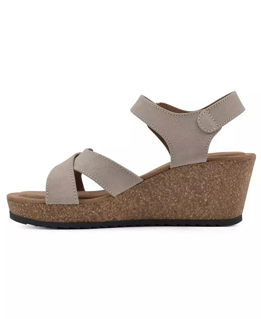 White Mountain Women's Prezo Footbed Wedge Sandals 6