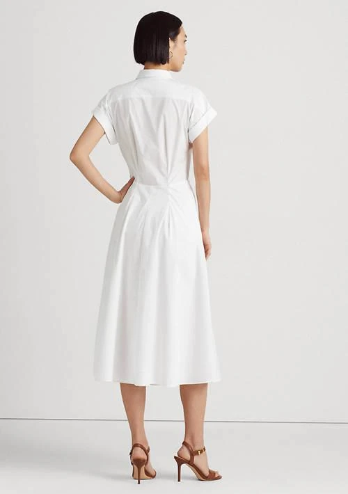 Lauren Ralph Lauren Ralph Lauren Twist Front Cotton Blend Shirtdress 2