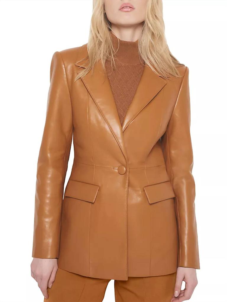 AS by DF As By Df - Finn Recycled Leather Blazer