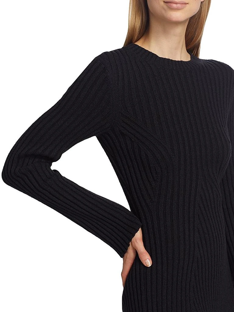 Loulou Studio Amalia Cotton-Blend Rib-Knit Minidress 6