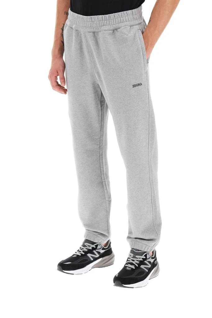 ZEGNA joggers with rubberized logo 4