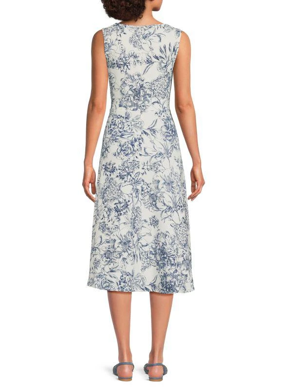 Tommy Hilfiger Floral Boat Neck Midi Dress 2