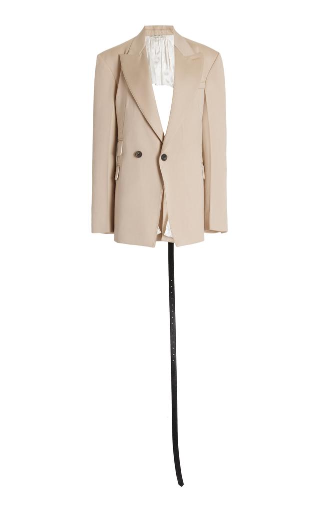 Peter Do Peter Do - Backless Wool Blazer Jacket - Neutral - M - Moda Operandi