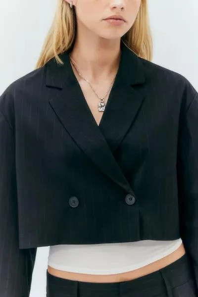 Light Before Dark Light Before Dark Cropped Oversized Blazer 3