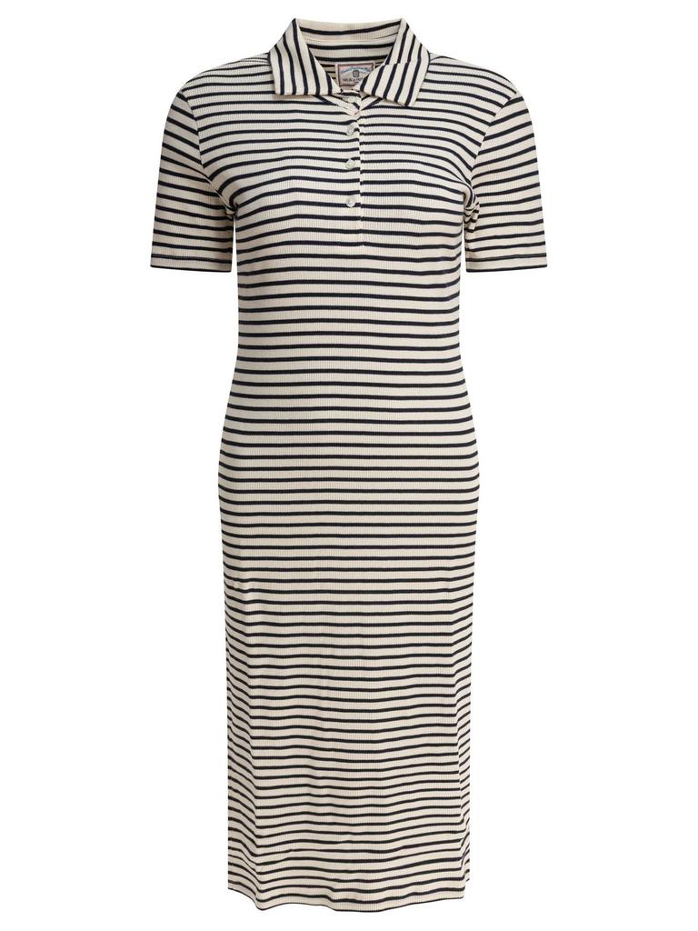 INES DE LA FRESSANGE Ines De La Fressange Striped Polo Dress