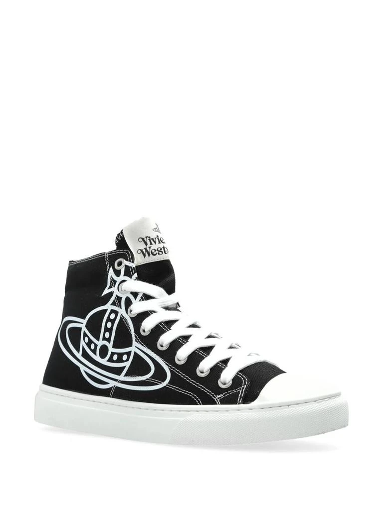 Vivienne Westwood Vivienne Westwood Plimsoll High Top Canvas Shoes 2