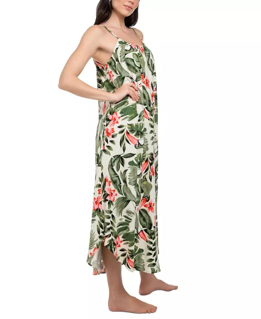 Linea Donatella Women's Toucan Floral Maxi Nightgown 3