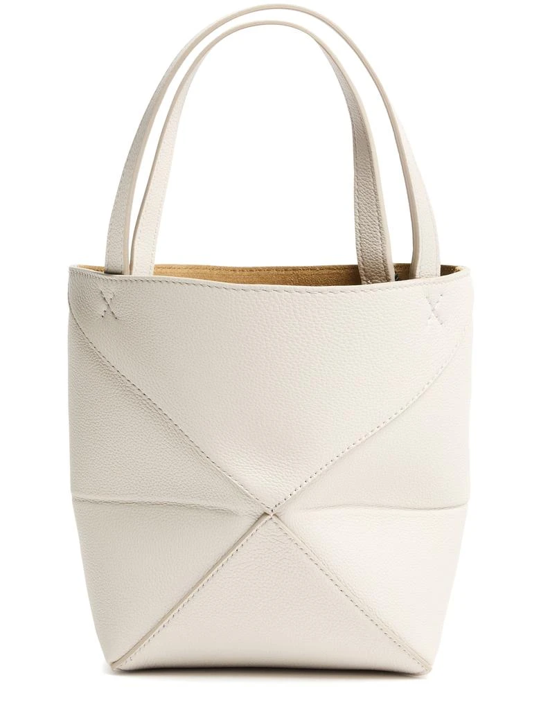 Loewe Mini Puzzle Fold tote in soft grained calfskin 4