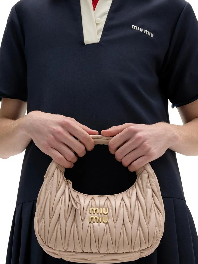 Miu Miu Wander hobo bag in quilted nappa 3