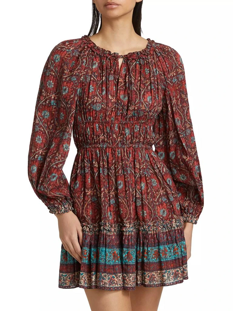 Ulla Johnson Val Botanical Shadow Stripe Dress 3