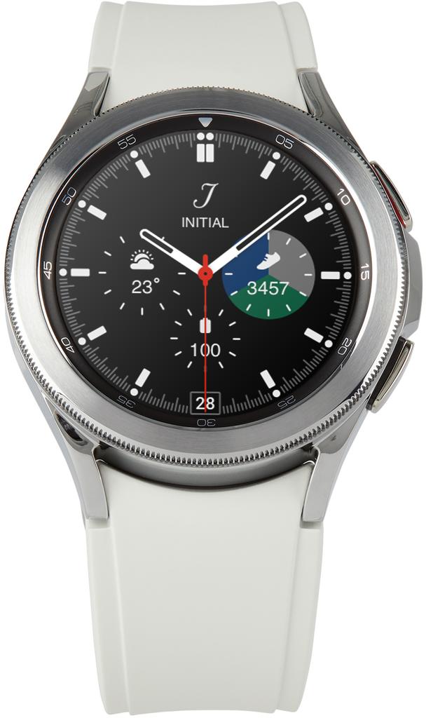 SAMSUNG White Galaxy Watch4 Classic Smart Watch, 42 mm