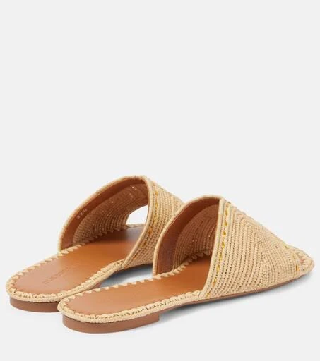 Clergerie Ineni raffia slides 3