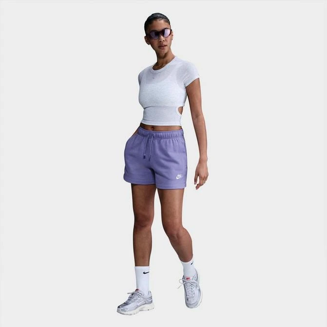 NIKE Women's Nike Sportswear Club Fleece Mid-Rise Shorts 1