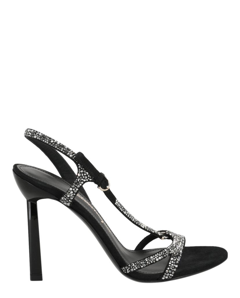 サンダル・ミュール Ferragamo Sheena Suede Heel Sandals Salvatore Ferragamo Sheena Suede Heel Sandals - Shoes - Save